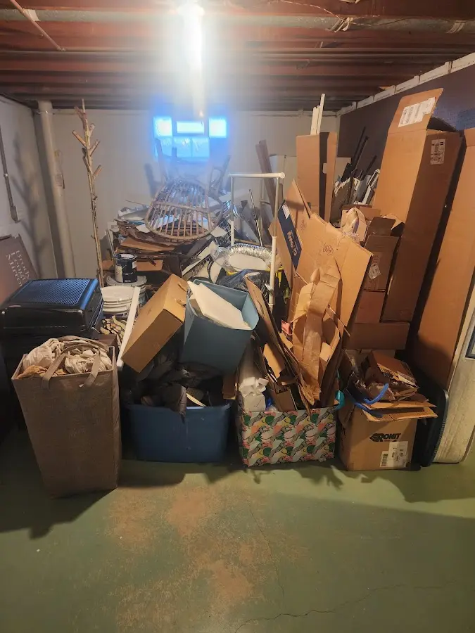 Roll-off dumpster container at job site for Construction Dumpster Rental in Pleasant Run